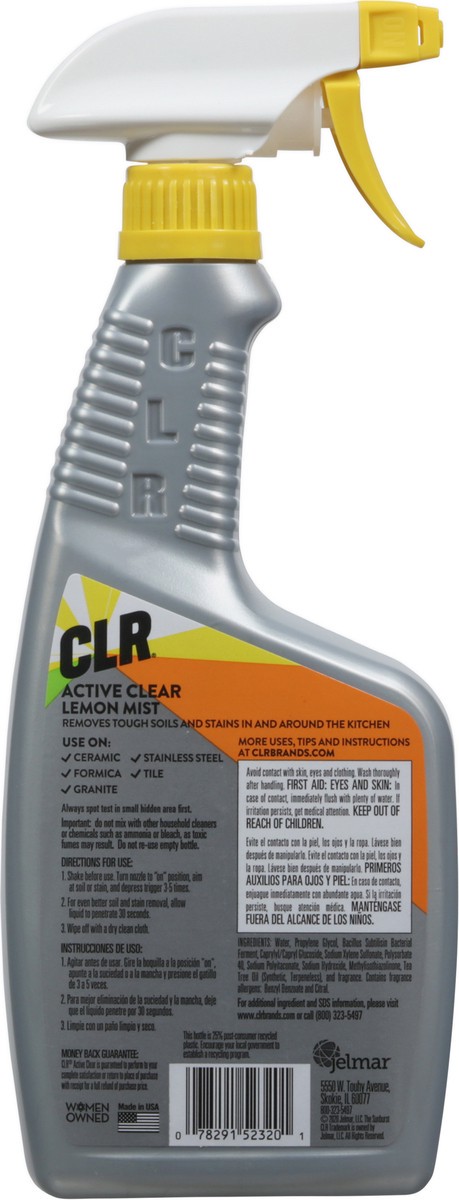 slide 6 of 10, CLR Active Clear Lemon Mist, Daily Probiotics Cleaner, 22 fl oz