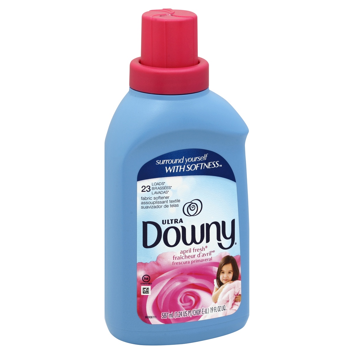 slide 1 of 1, Downy Fabric Softener 19 oz, 19 oz