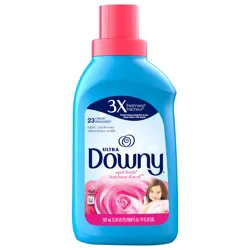 Downy Soft, 2 in 1 Soft and Fresh Liquid Fabric Softener, April Fresh, 19 fl oz, 23 Loads, Fabric Conditioner Liquid provides softness and freshness for fabrics