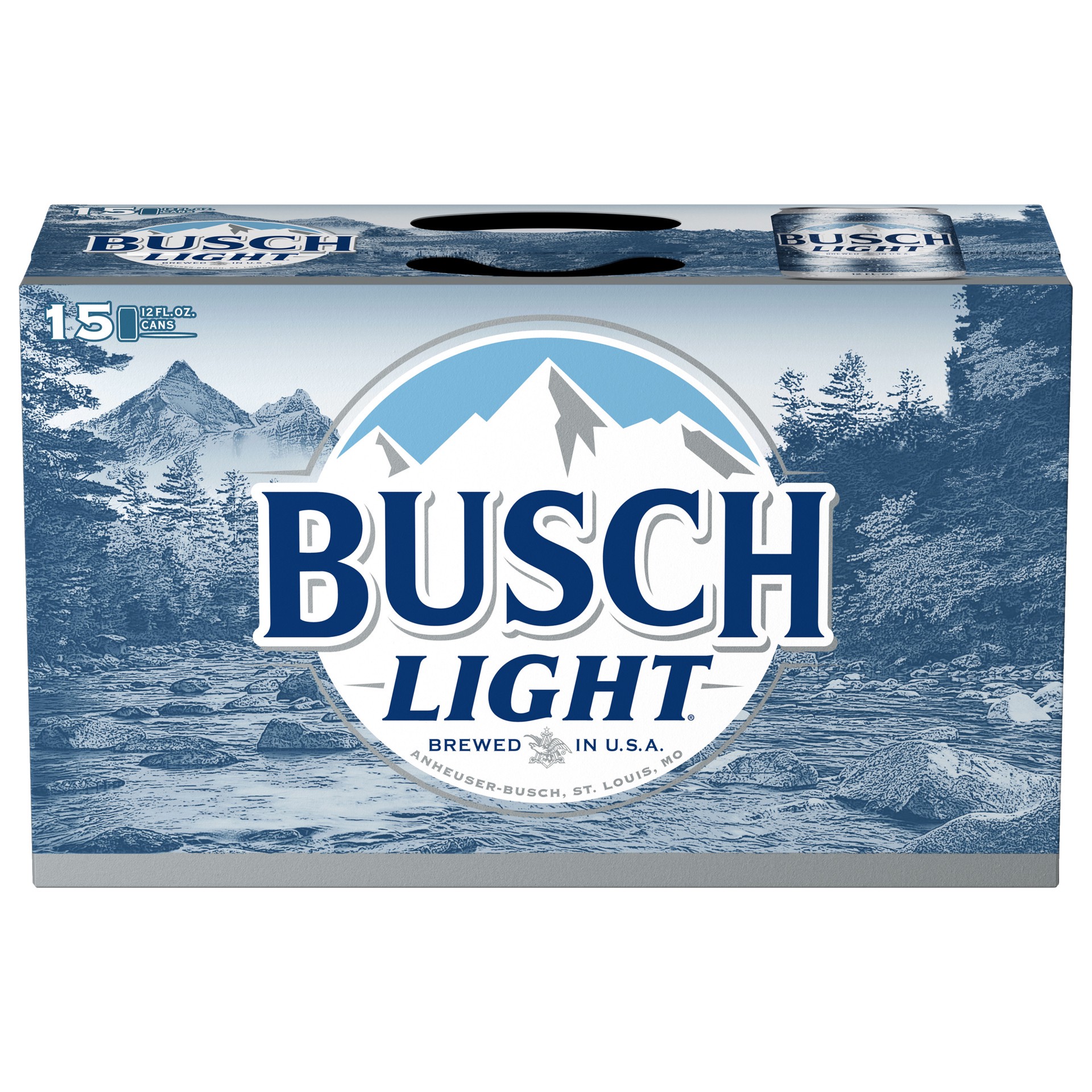 slide 3 of 3, Busch Light American Lager Beer 15 Pack, 12 fl oz Cans, 180 fl oz