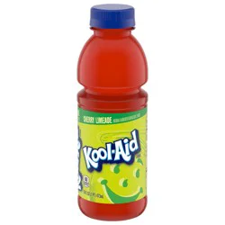 Kool-Aid Natural Flavor with Other Natural Flavor Drink, 1 Bottle, for School Lunches and On-the-Go Hydration, Cherry Limeade, Excellent Source of Vitamin C, 16 oz