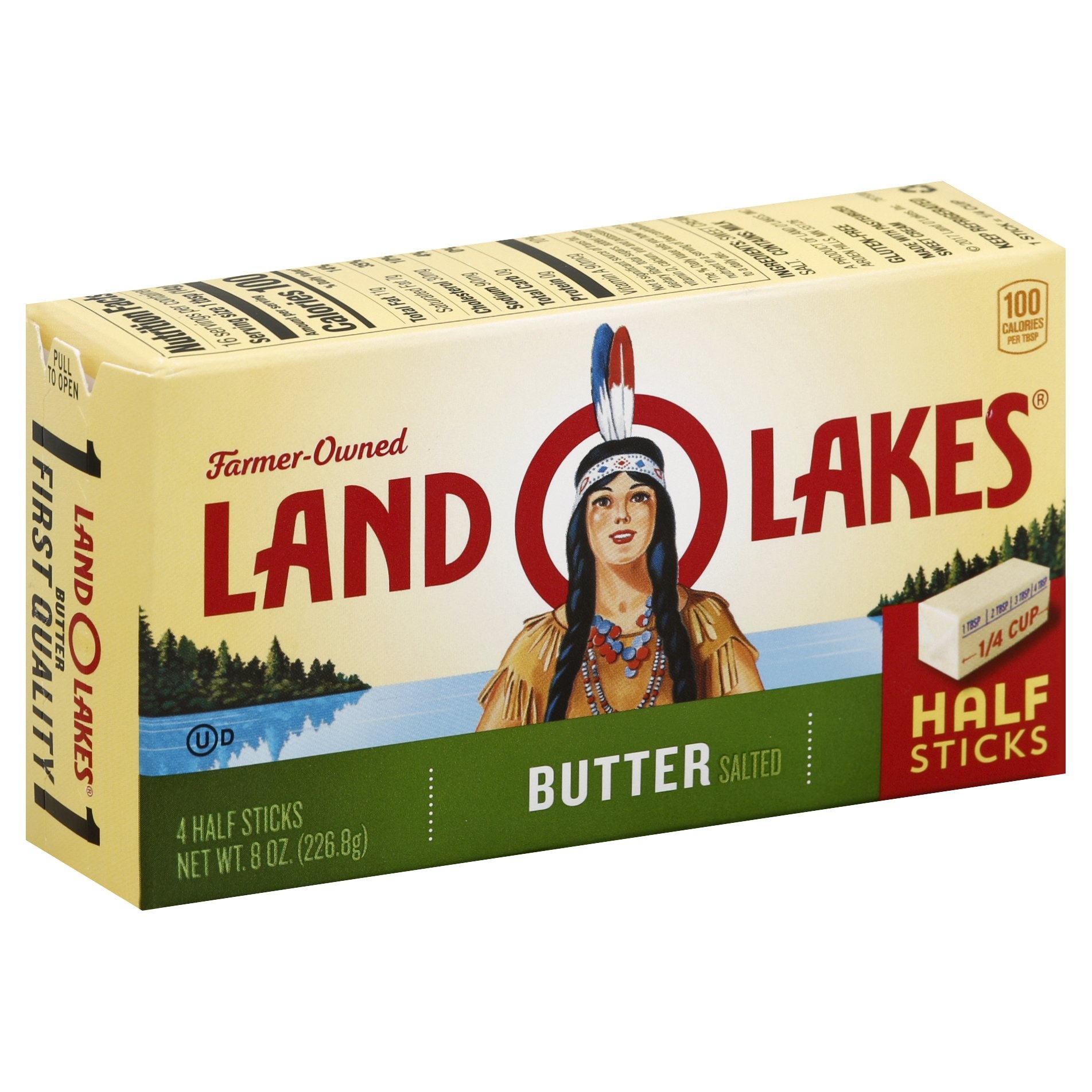 slide 1 of 6, Land O'Lakes Half Sticks Salted Butter, 8 oz