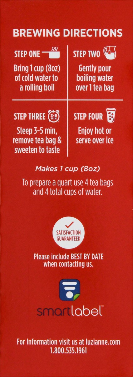 slide 8 of 13, Luzianne Iced Tea 100 Tea Bags, 8 oz