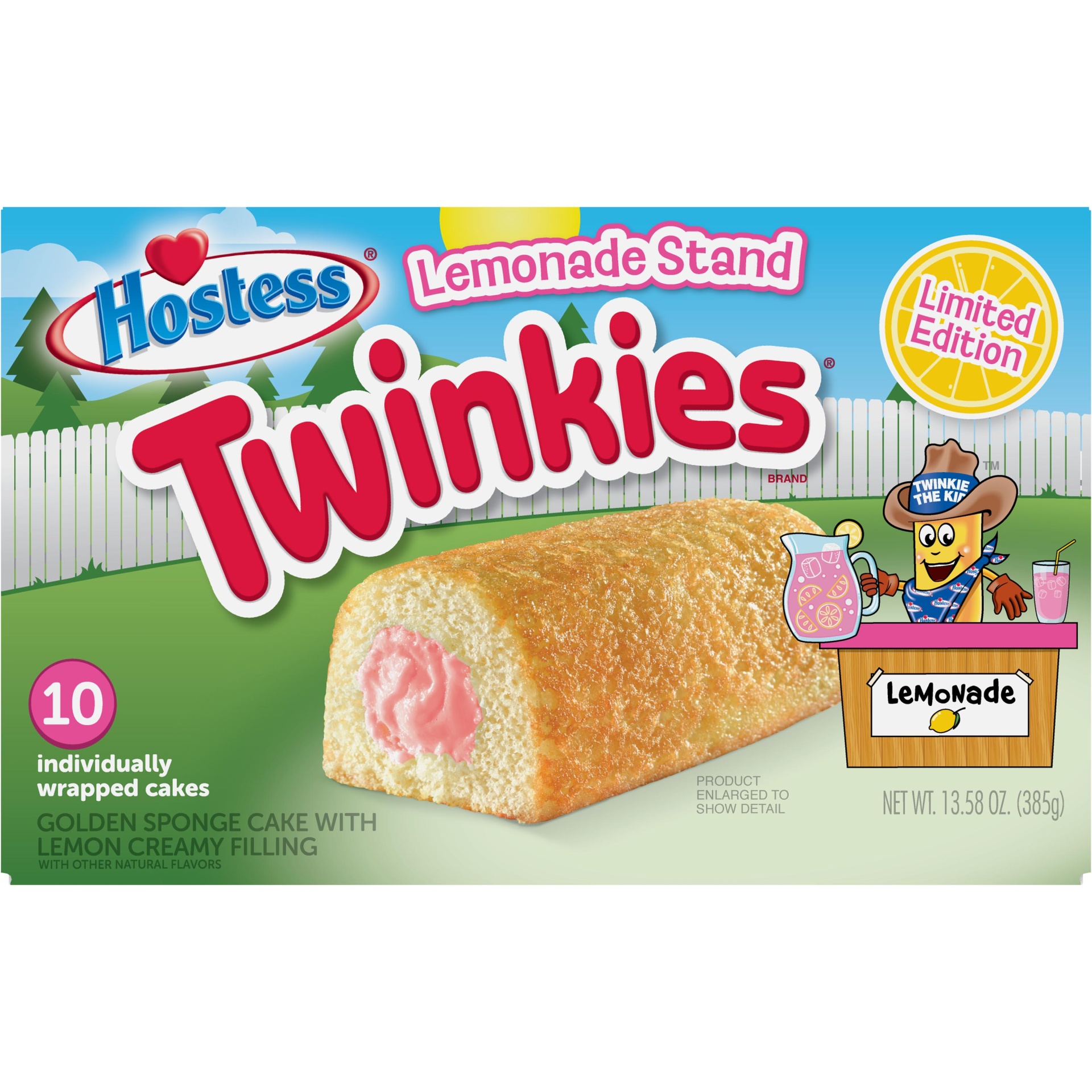 slide 1 of 1, Hostess Lemonade Stand Twinkies, 10 ct; 13.58 oz