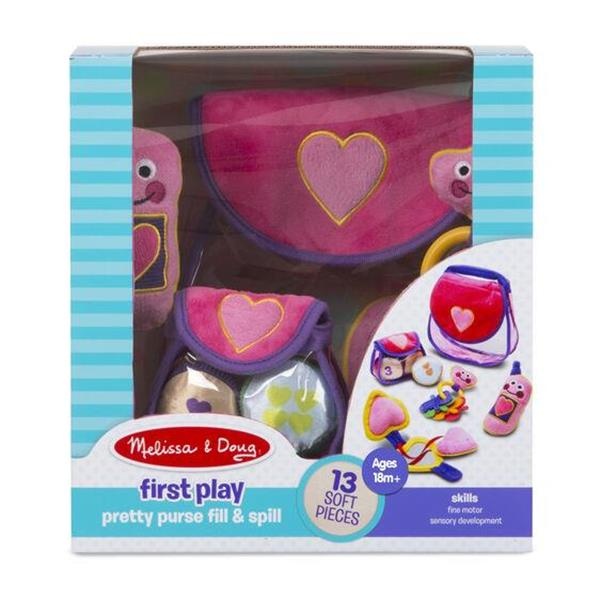 slide 1 of 1, Melissa & Doug Pretty Purse Fill And Spill Soft Play Set Toddler Toy, 1 ct