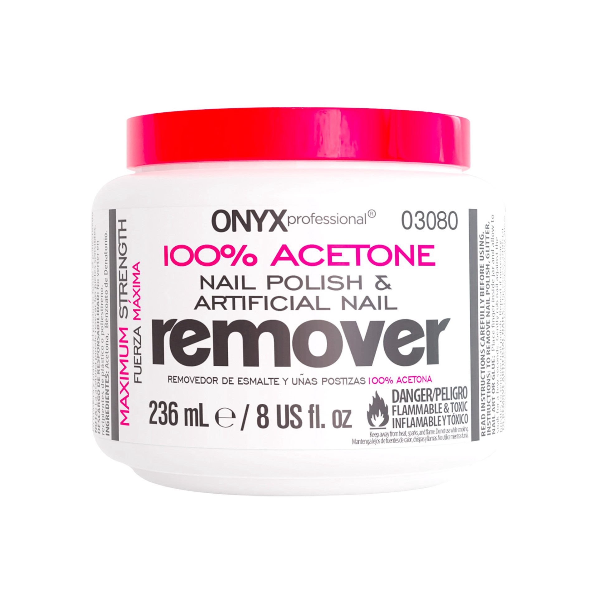 slide 1 of 1, Onyx Professional 100% Acetone Polish Remover, 8 oz