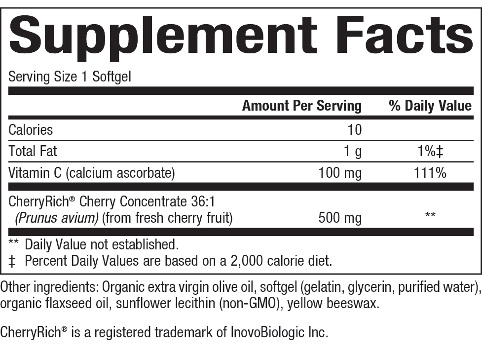 slide 2 of 2, Natural Factors Cherry Concentrate 90 ea, 90 ct