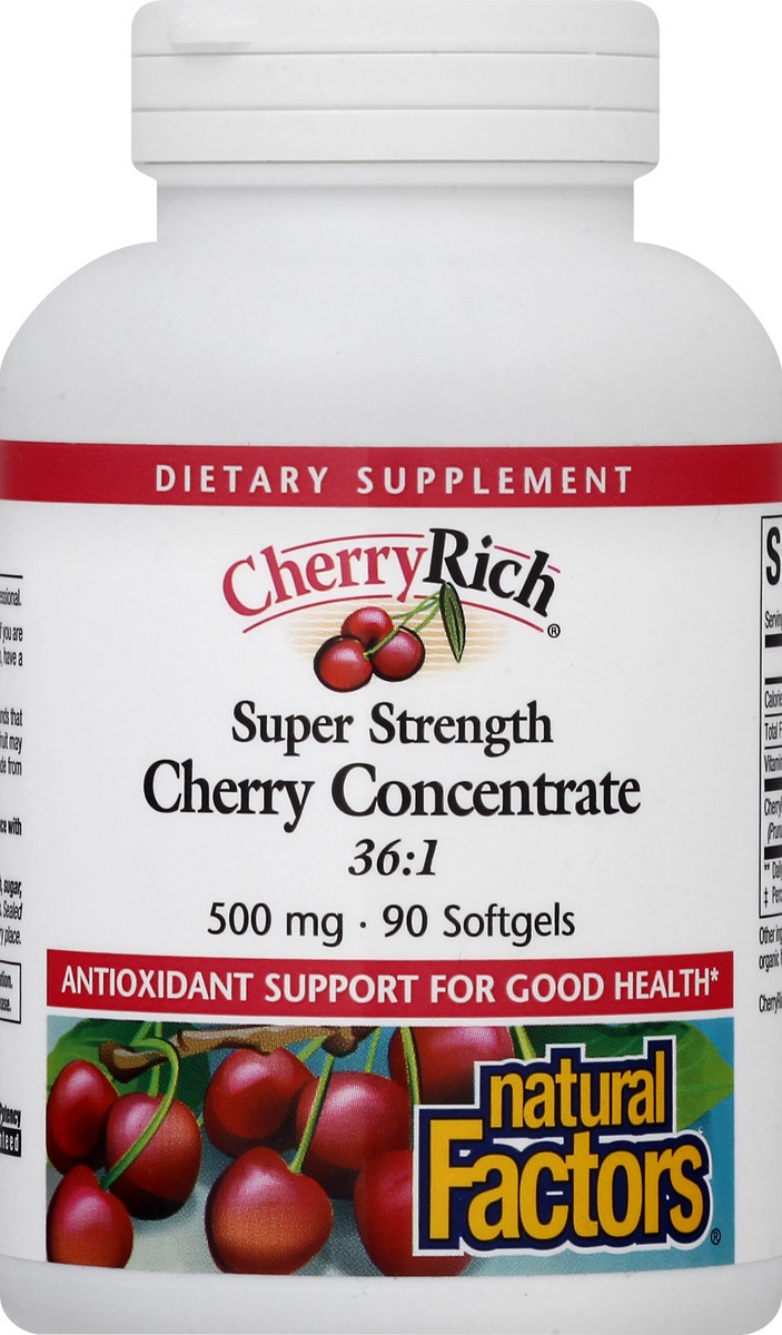 slide 1 of 2, Natural Factors Cherry Concentrate 90 ea, 90 ct