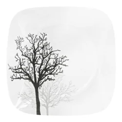 Corelle Square 10.5 in / 26.5 cm Plate Timber Shadows