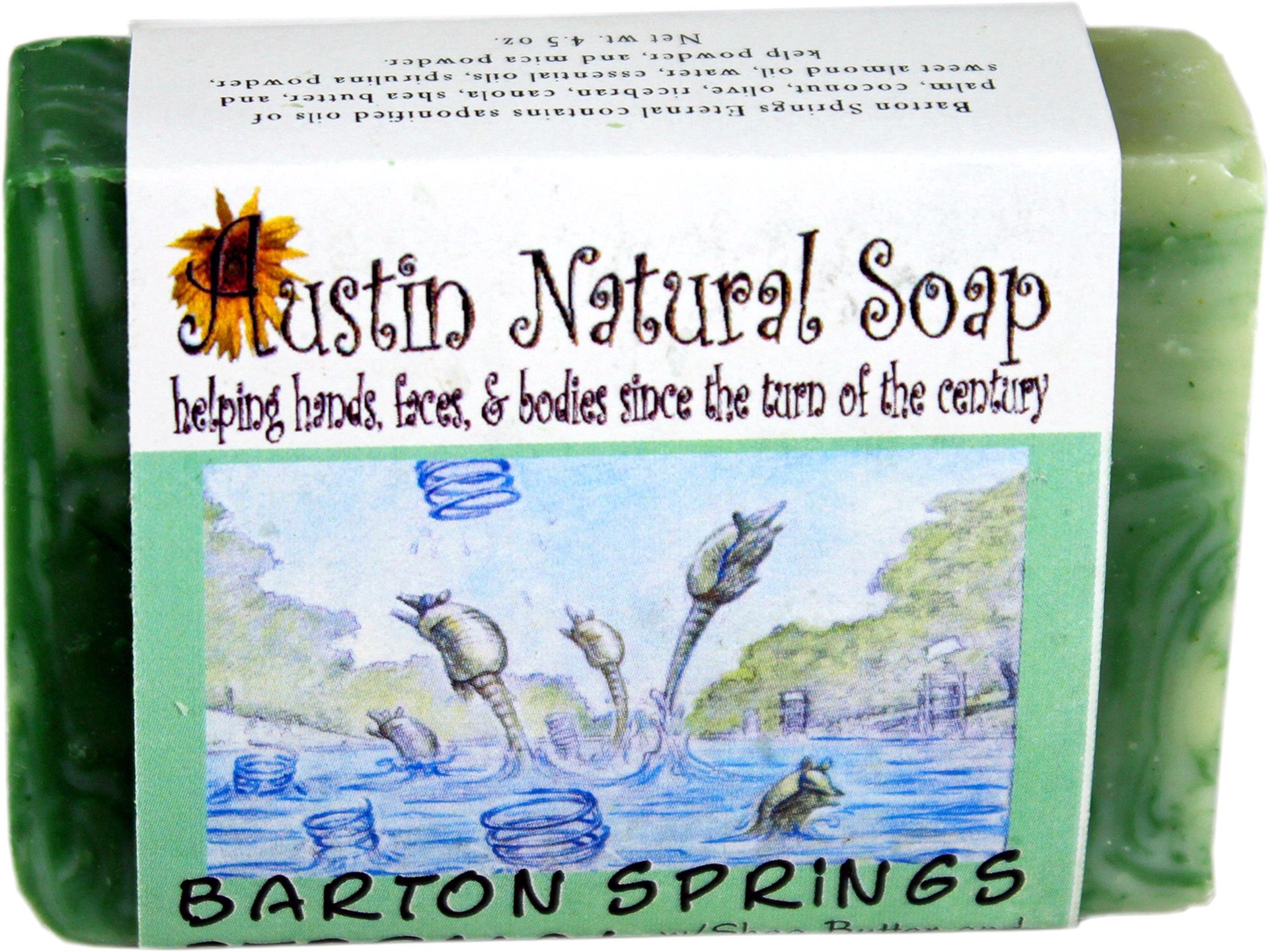 slide 1 of 1, Austin Natural Soap Barton Springs Soap, 4.5 oz