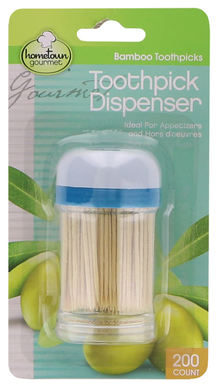 slide 1 of 1, Hometown Gourmet Toothpick Dispenser, 200 ct