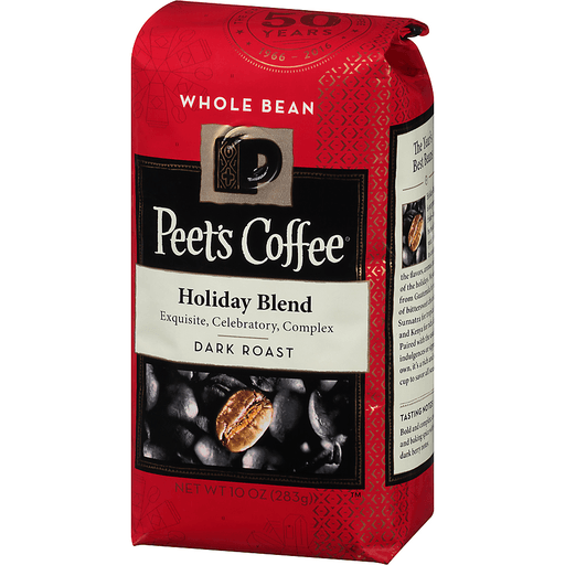 Peet's Holiday Blend Dark Roast Whole Bean Coffee 10 oz Shipt