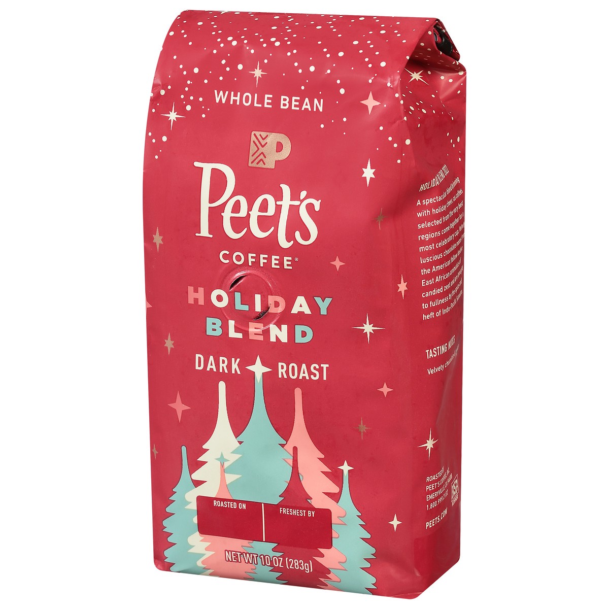 slide 9 of 9, Peet's Coffee, Holiday Blend Dark Roast Whole Bean Coffee - 10oz Bags, 10 oz