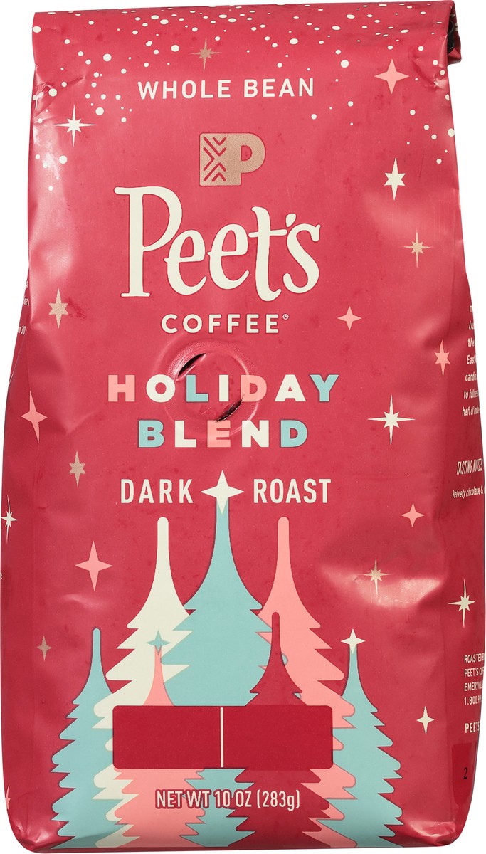 slide 6 of 9, Peet's Coffee, Holiday Blend Dark Roast Whole Bean Coffee - 10oz Bags, 10 oz