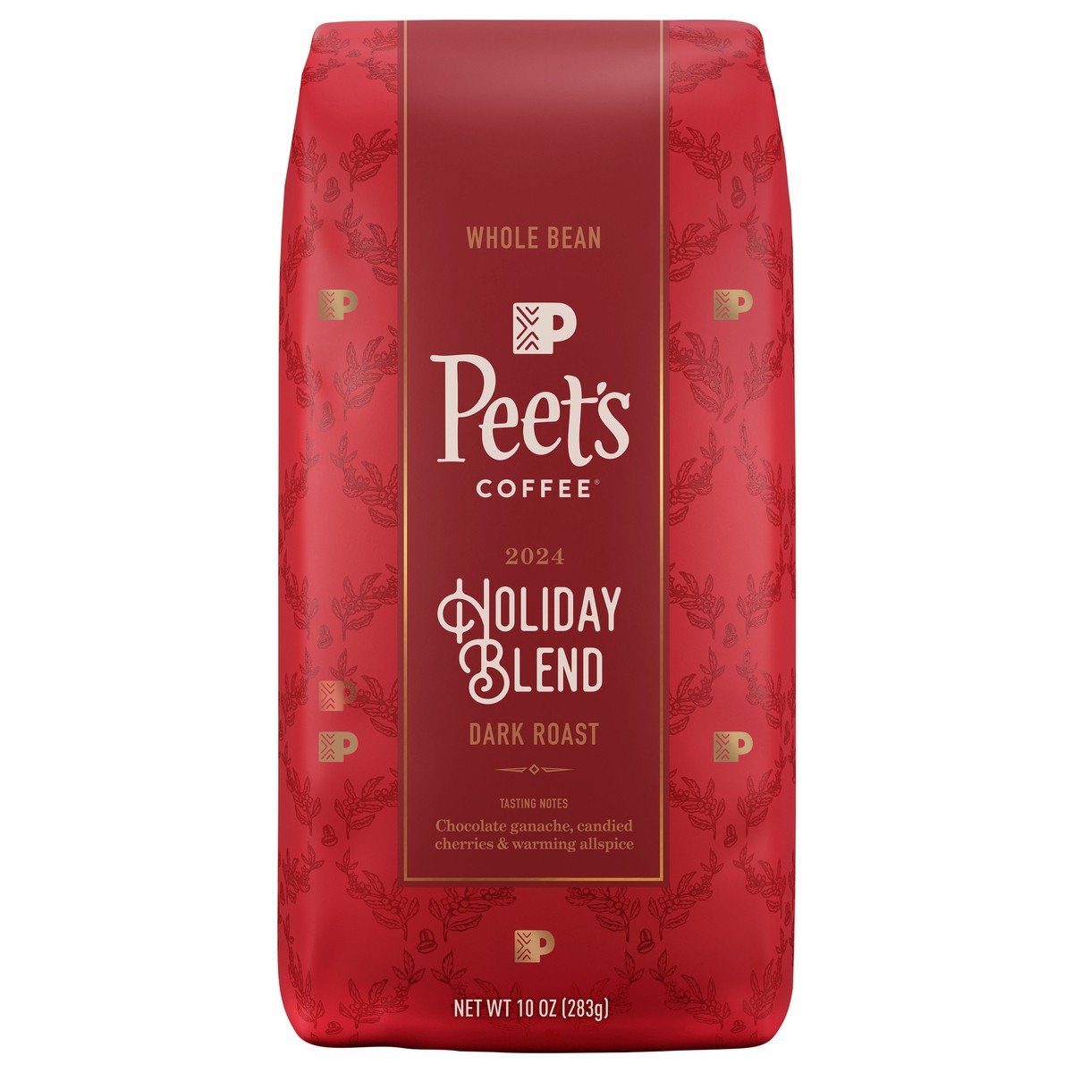 slide 1 of 9, Peet's Coffee, Holiday Blend Dark Roast Whole Bean Coffee - 10oz Bags, 10 oz