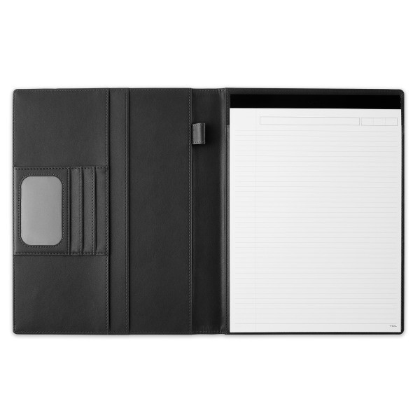 slide 2 of 2, TUL Vegan Leather Padfolio, Letter Size, Black, 1 ct