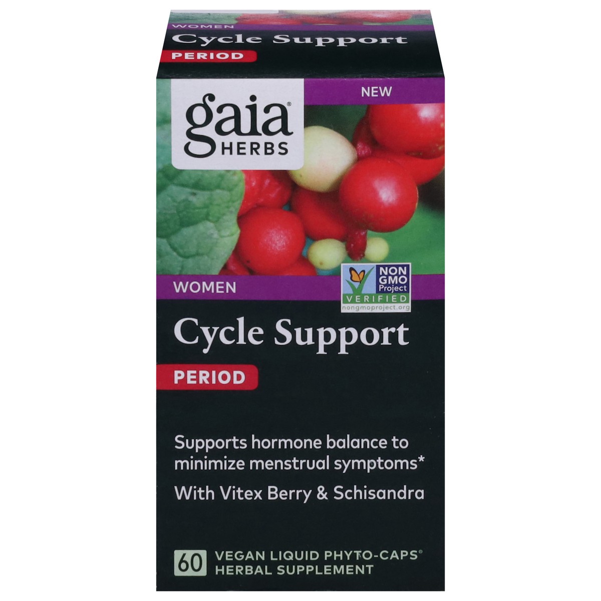 slide 2 of 4, Gaia Herbs Women Period Cycle Support 60 Liquid Phyto-Caps, 60 ct
