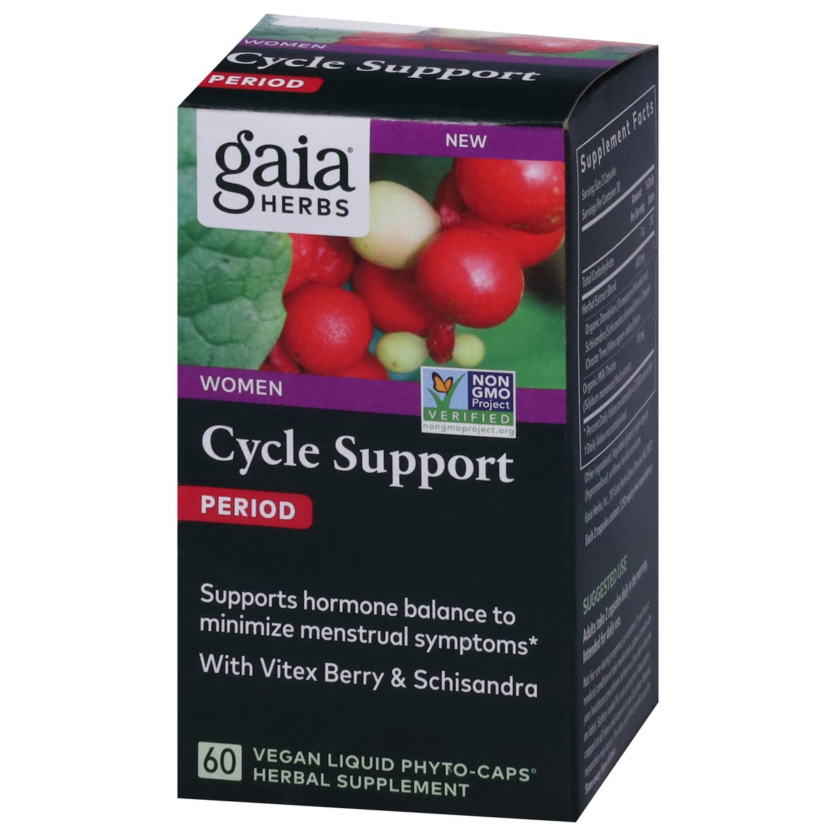 slide 3 of 4, Gaia Herbs Women Period Cycle Support 60 Liquid Phyto-Caps, 60 ct