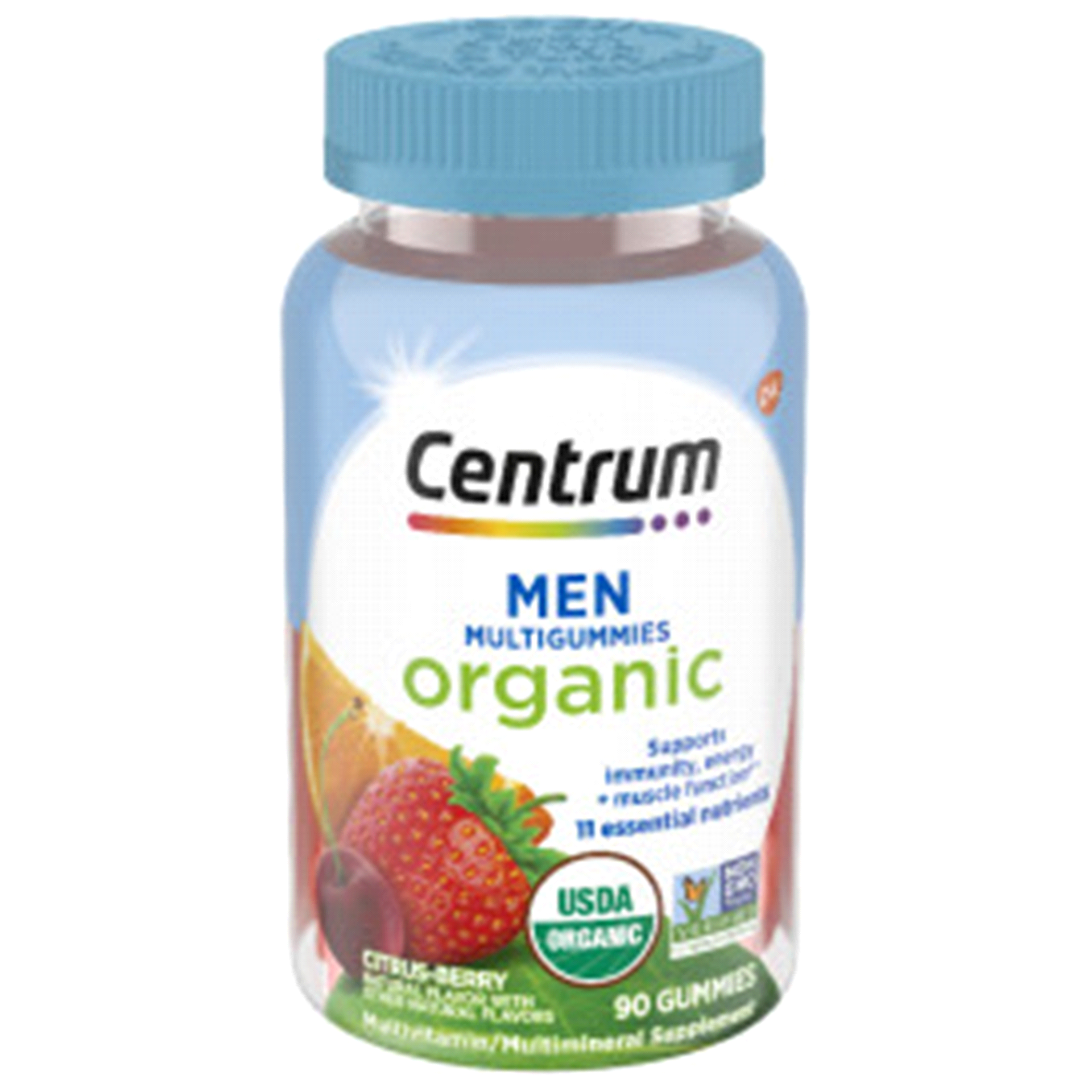 Centrum Men's Organic Multigummies, Men's Multivitamin Gummies, Organic