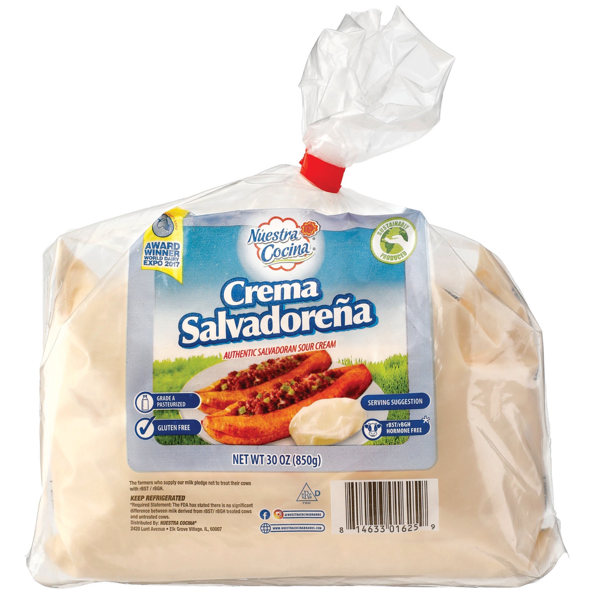 slide 1 of 1, Nuestra Cocina Crema Salvadoreña Bag, 30 oz