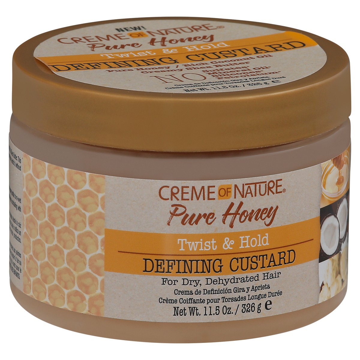 slide 8 of 11, Creme of Nature Pure Honey Twist & Hold Defining Custard 11.5 oz, 11.5 oz