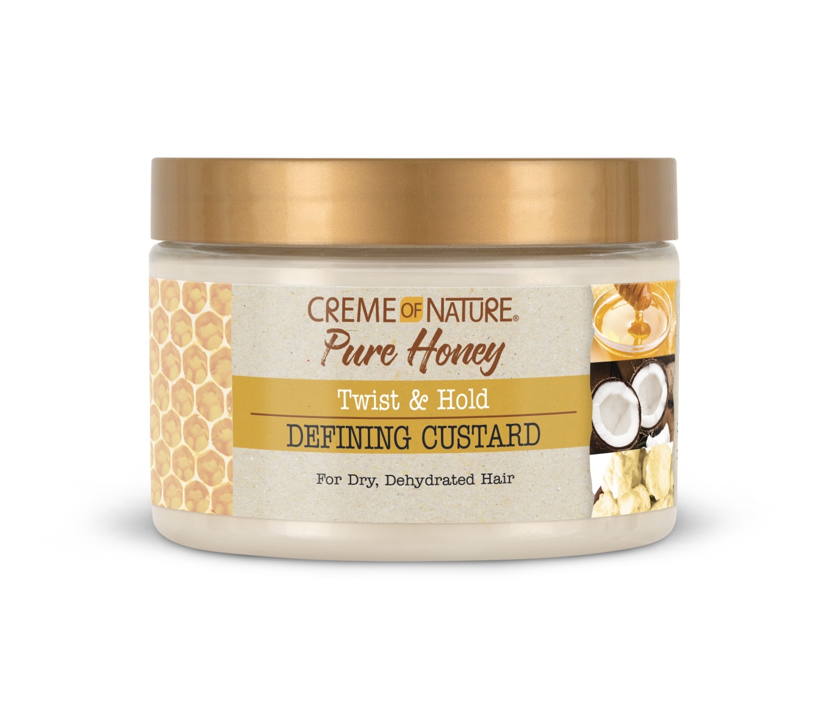 slide 1 of 1, Creme of Nature Pure Honey Twist & Hold Defining Custard, 11.5 oz