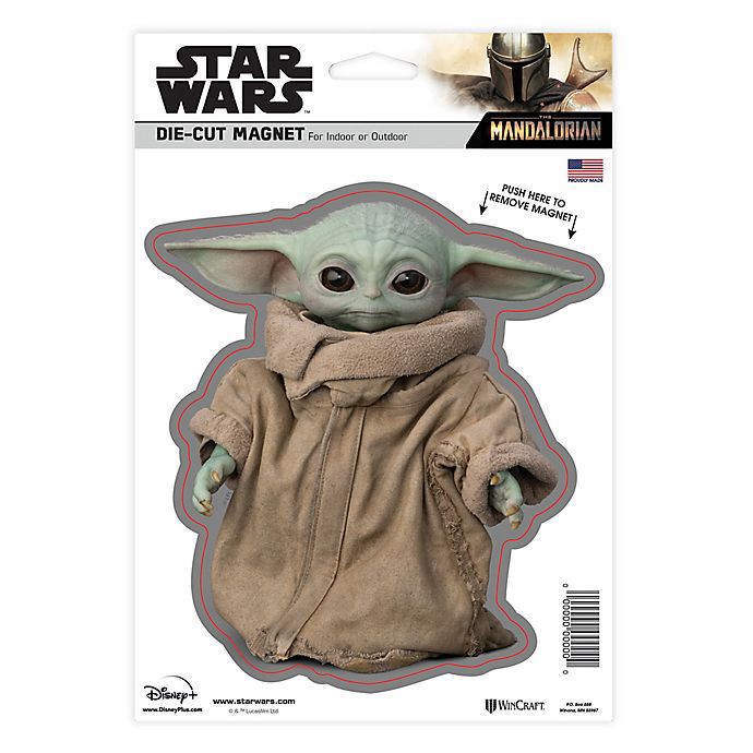 slide 1 of 1, Star Wars The Child (AKA Baby Yoda) Die-Cut Logo Magnet, 1 ct