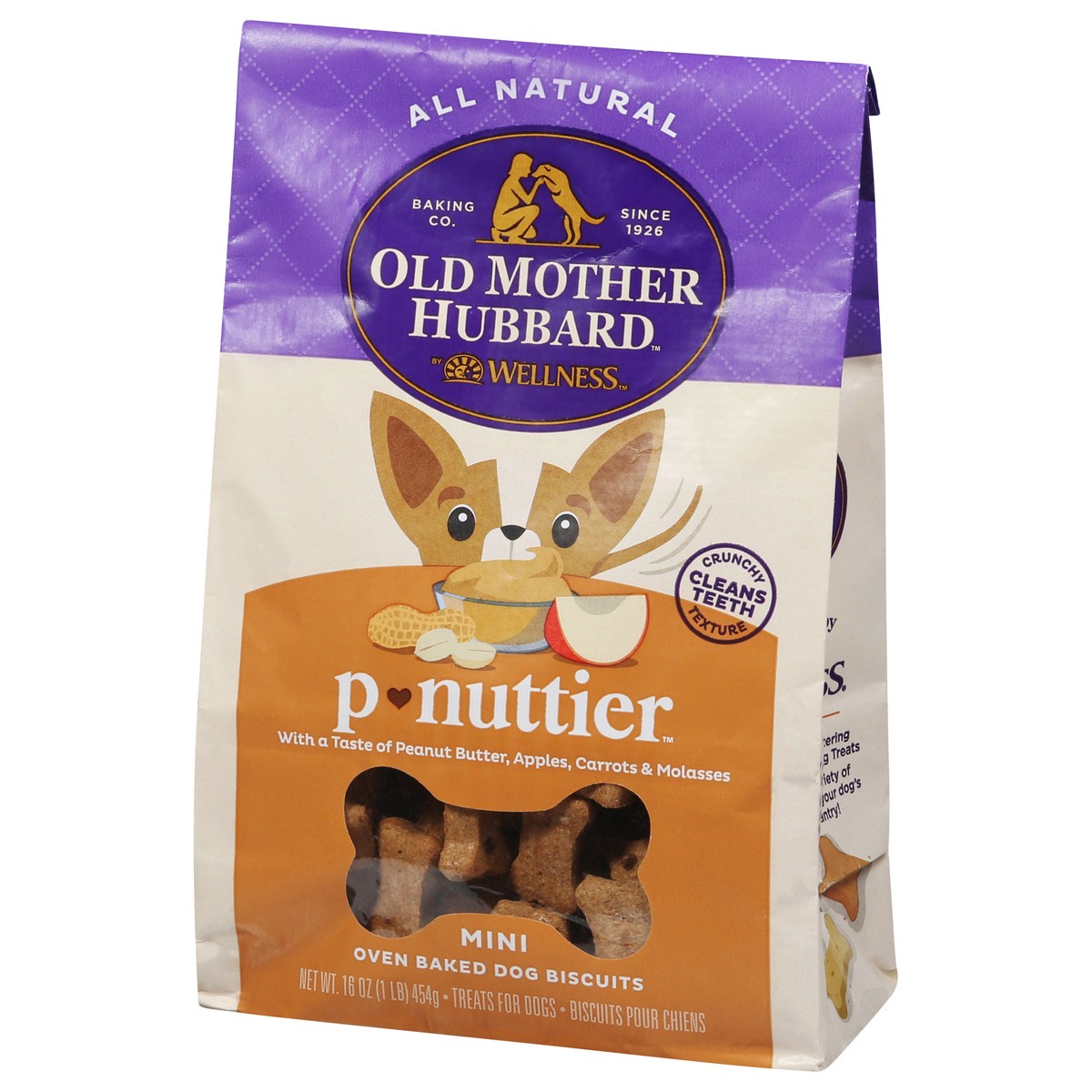 slide 7 of 9, Old Mother Hubbard Oven Baked Mini Pnuttier Dog Biscuit Mini 16 oz, 16 oz
