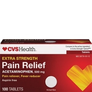 slide 1 of 1, CVS Health Extra Strength Pain Relief Tablets, 100ct, 100 ct
