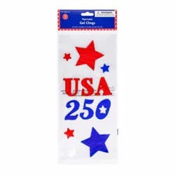Holiday Home® Patriotic Gel Clings - USA 250