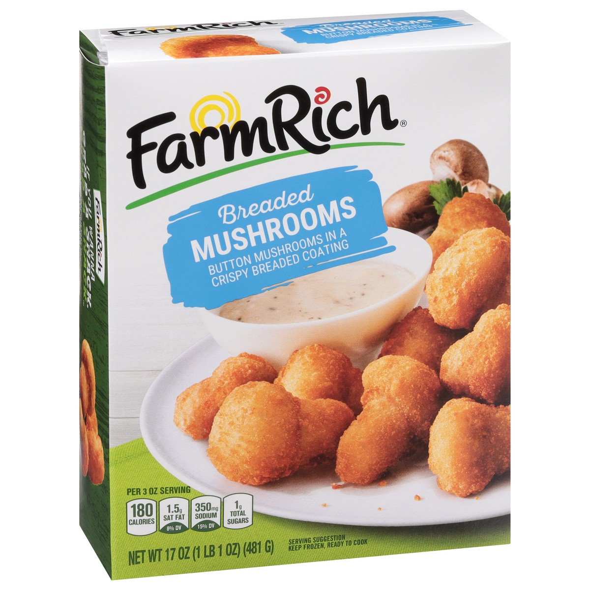 slide 9 of 9, Farm Rich Breaded Mushrooms, 17 oz