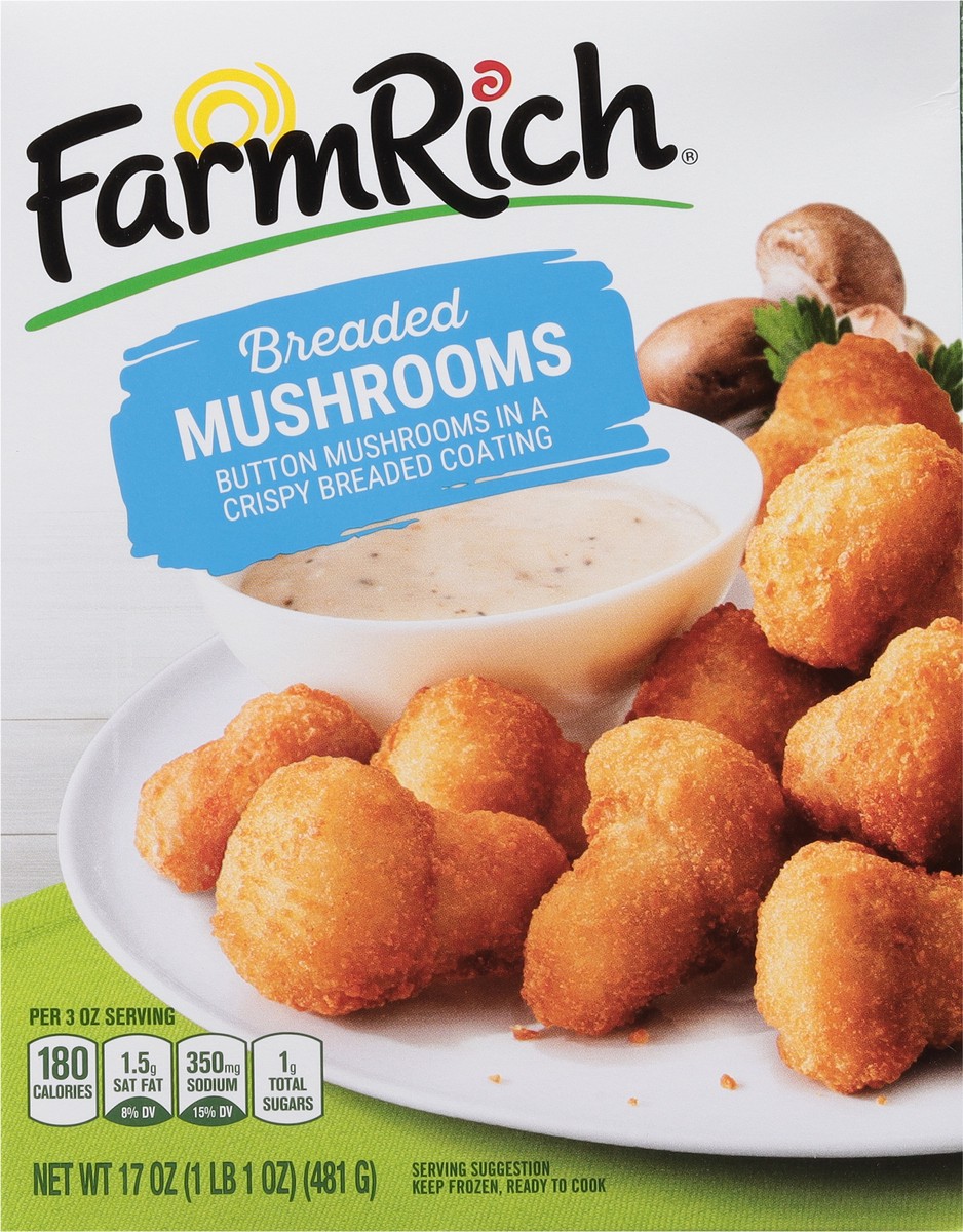 slide 6 of 9, Farm Rich Breaded Mushrooms, 17 oz