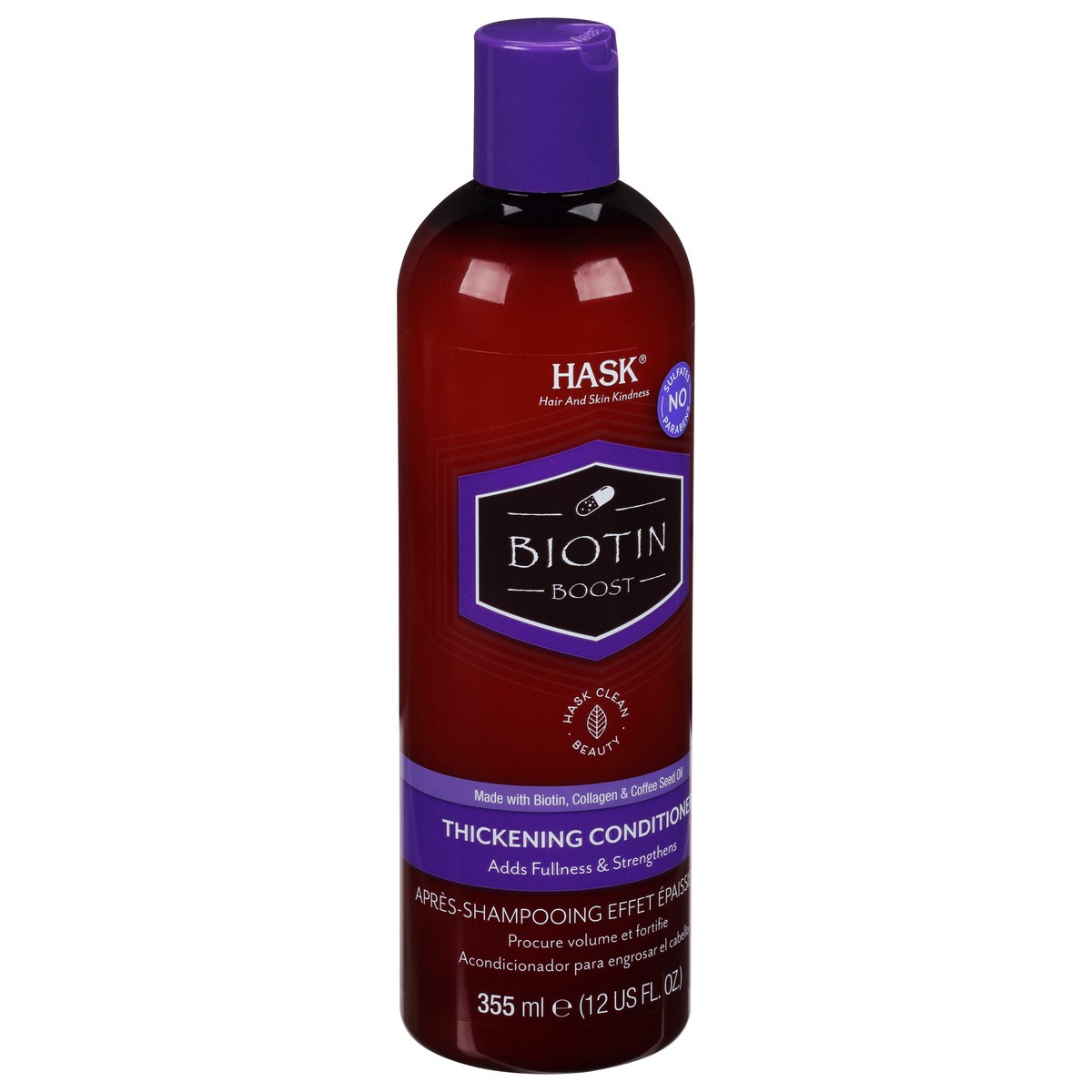 slide 4 of 9, Hask Biotin Boost Thickening Conditioner 12 fl oz, 12 fl oz