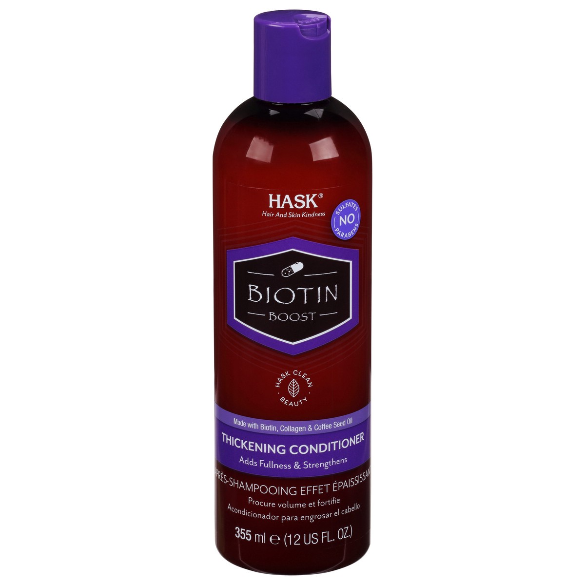 slide 1 of 9, Hask Biotin Boost Thickening Conditioner 12 fl oz, 12 fl oz