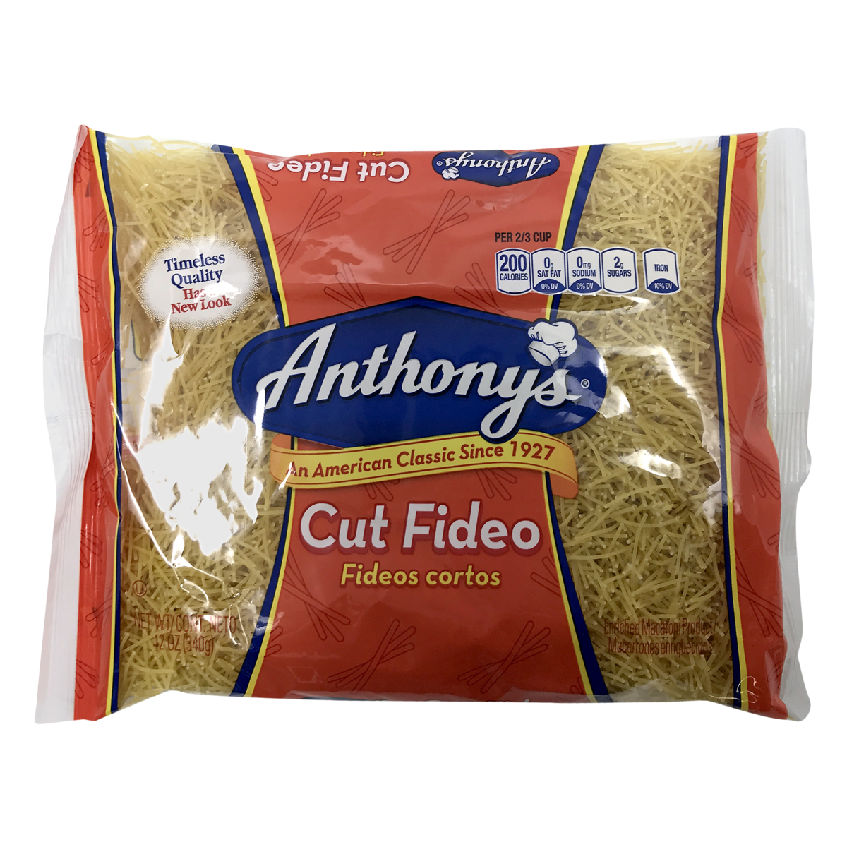 slide 1 of 1, Anthony's Fine Fideo Pasta Noodles, 12 oz