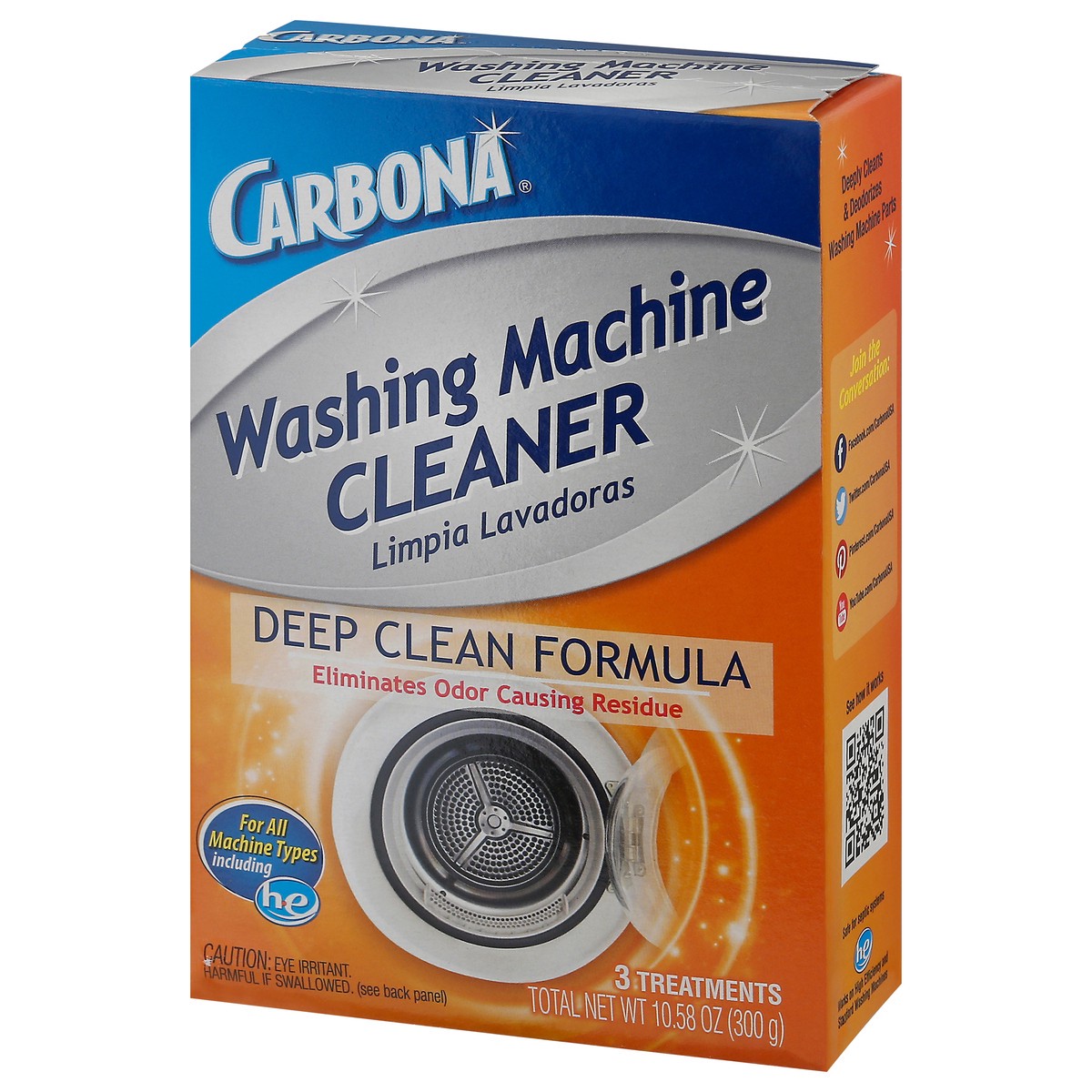 slide 5 of 9, Carbona Washing Machine Cleaner, 10.58 oz