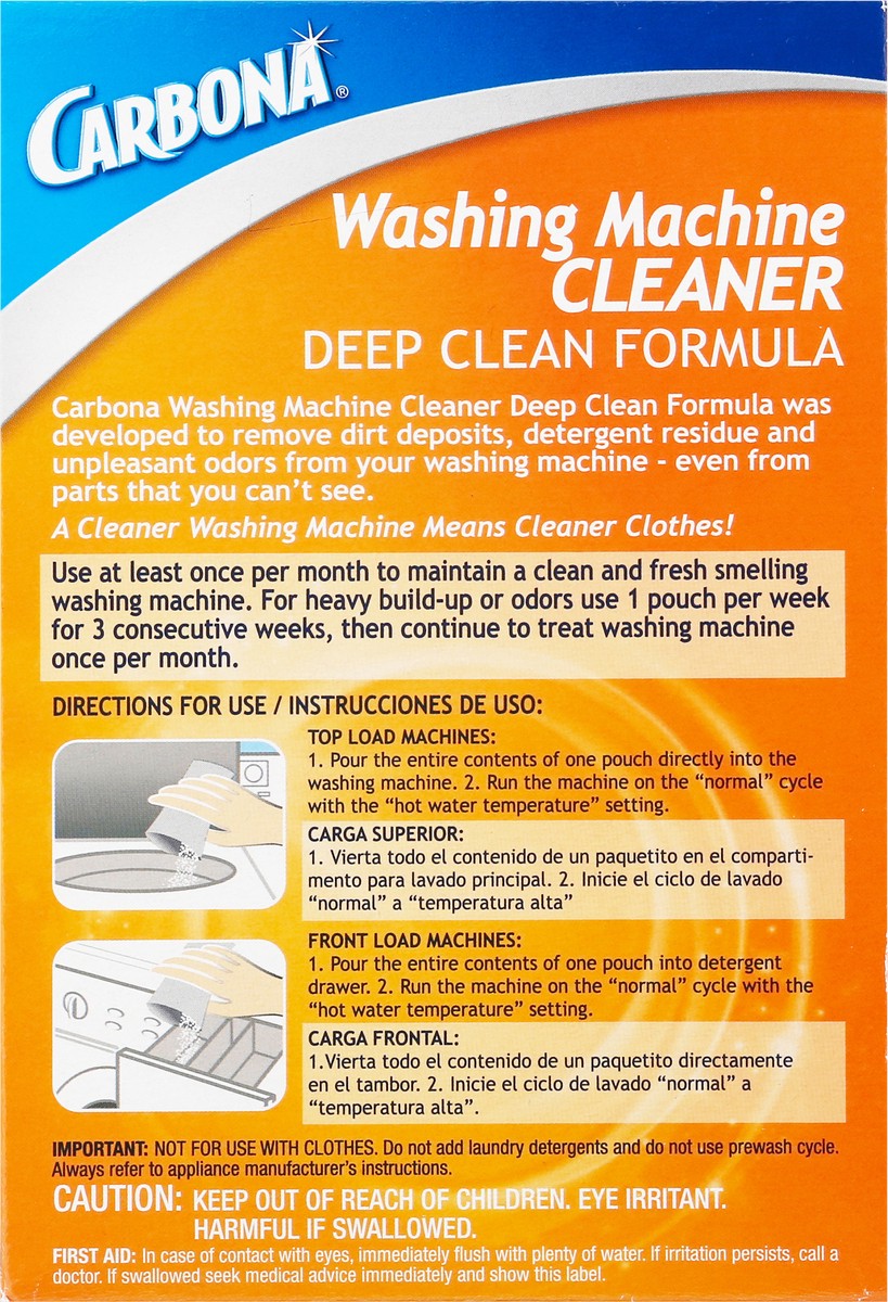 slide 8 of 9, Carbona Washing Machine Cleaner, 10.58 oz