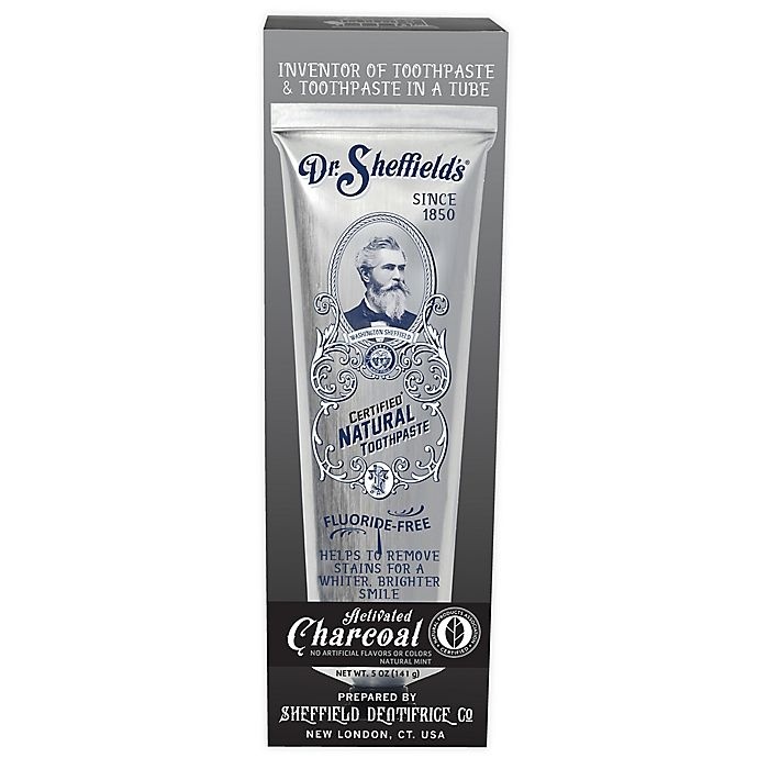 slide 1 of 1, Dr. Sheffield's Certified Natural Charcoal Toothpaste, 5 oz