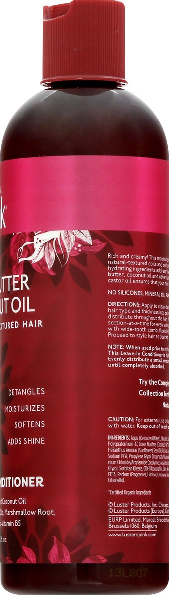 slide 3 of 9, Luster's Pink Shea Butter Coconut Oil Conditioner 355 ml, 355 ml