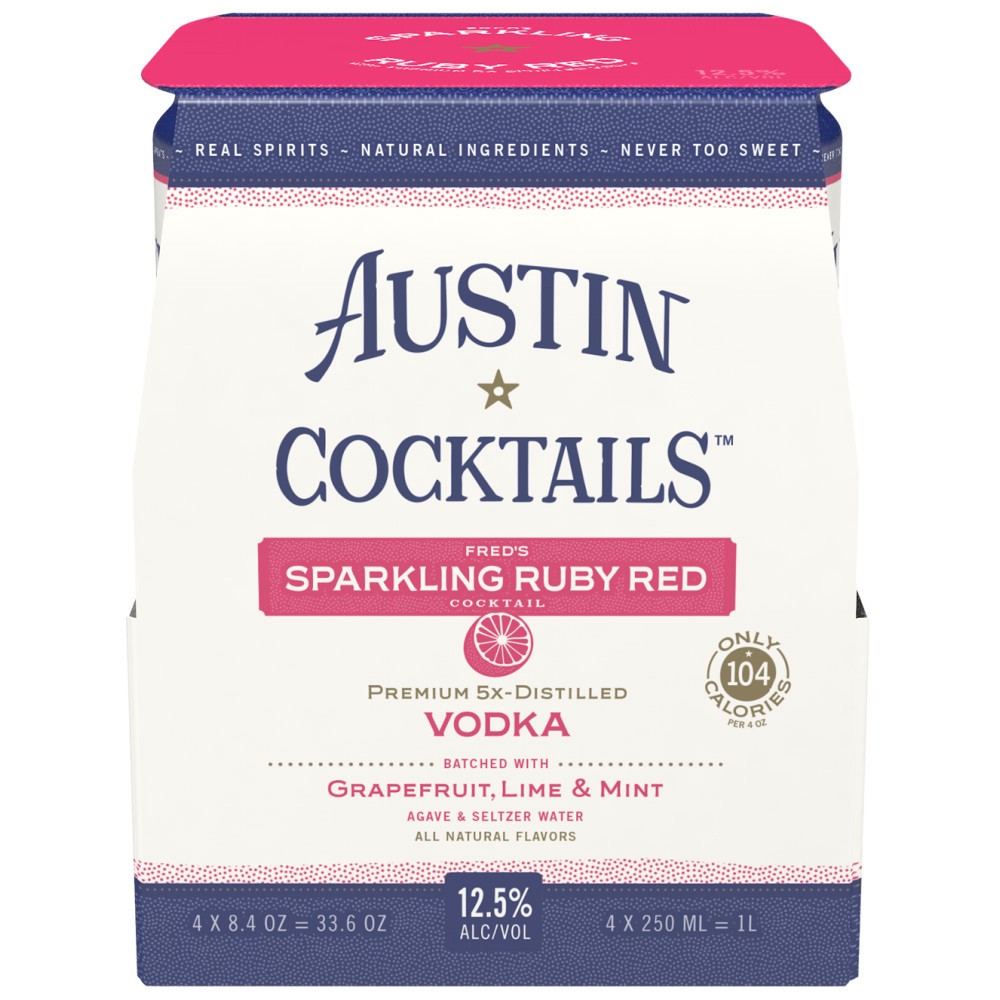 slide 1 of 5, Austin Cocktails Fred Red, 33.81 fl oz