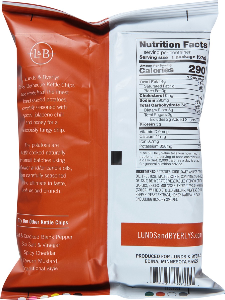 slide 10 of 13, Lunds & Byerlys Extra Crunchy Kettle Honey Barbecue Chips 2 oz, 2 oz