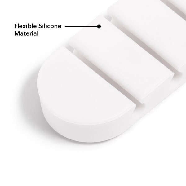 slide 6 of 6, U Brands® Adhesive Cord Organizer Clips, Multicolor, Set Of 4 Clips, 1 ct