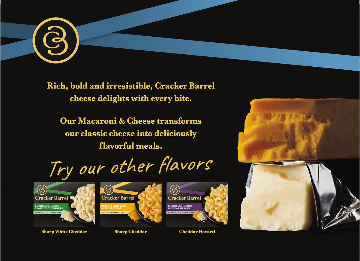 slide 5 of 14, Cracker Barrel Parmesan White Cheddar Macaroni and Cheese Dinner, 12 oz Box, 12 oz