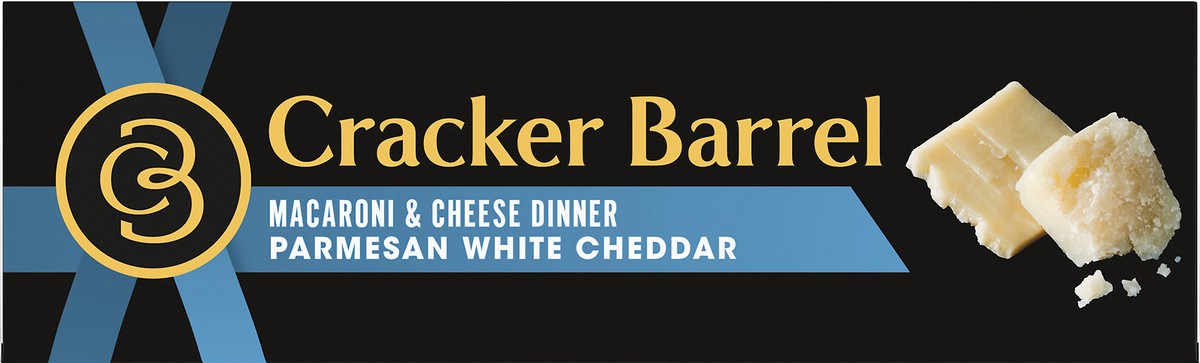 slide 11 of 14, Cracker Barrel Parmesan White Cheddar Macaroni and Cheese Dinner, 12 oz Box, 12 oz