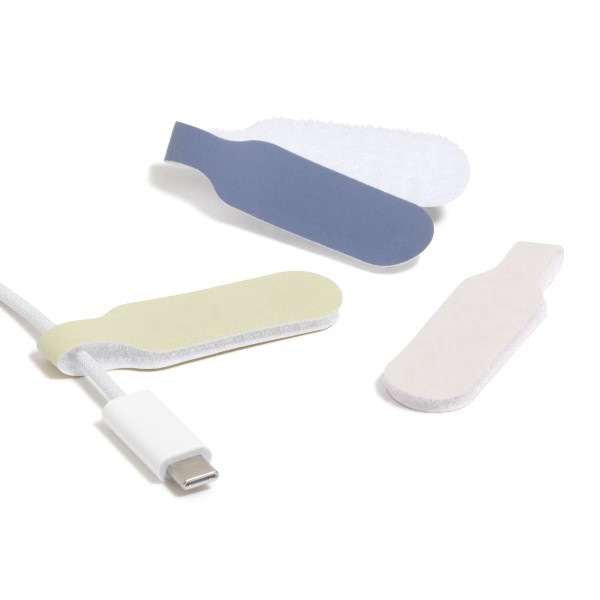 slide 3 of 7, U Brands® Hook-and-Loop Cable Organizer Cord Labels, Multicolor, Set Of 10 Labels, 1 ct