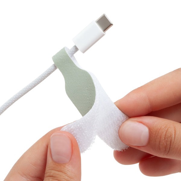 slide 6 of 7, U Brands® Hook-and-Loop Cable Organizer Cord Labels, Multicolor, Set Of 10 Labels, 1 ct