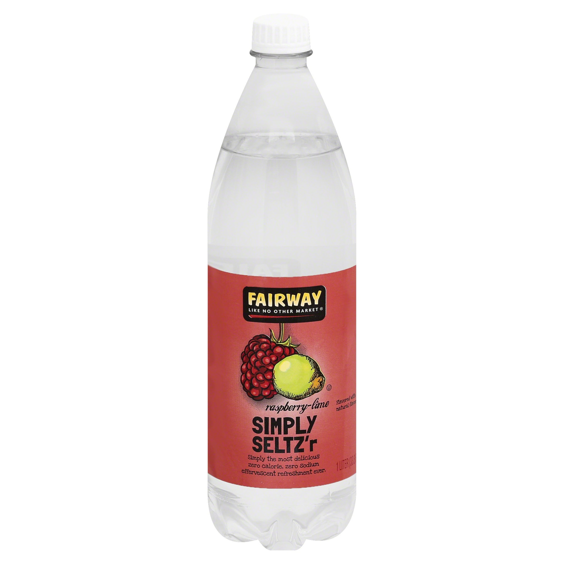 slide 1 of 1, Fairway Simply Seltz'r - Raspberry Lime, 1 liter
