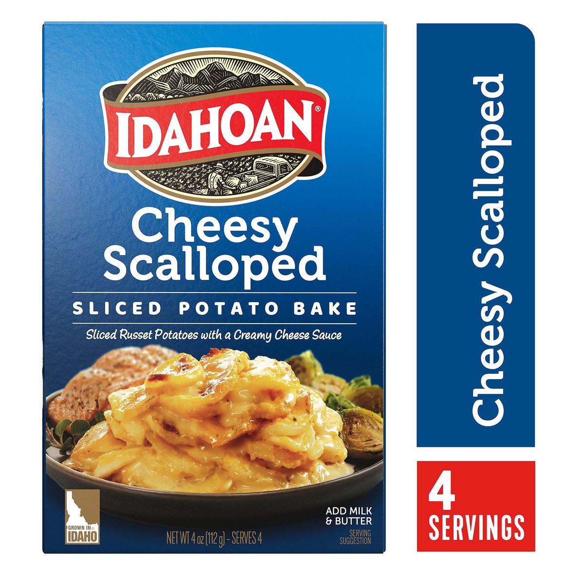 slide 1 of 6, Idahoan Cheesy Scalloped Homestyle Casserole, 4 oz