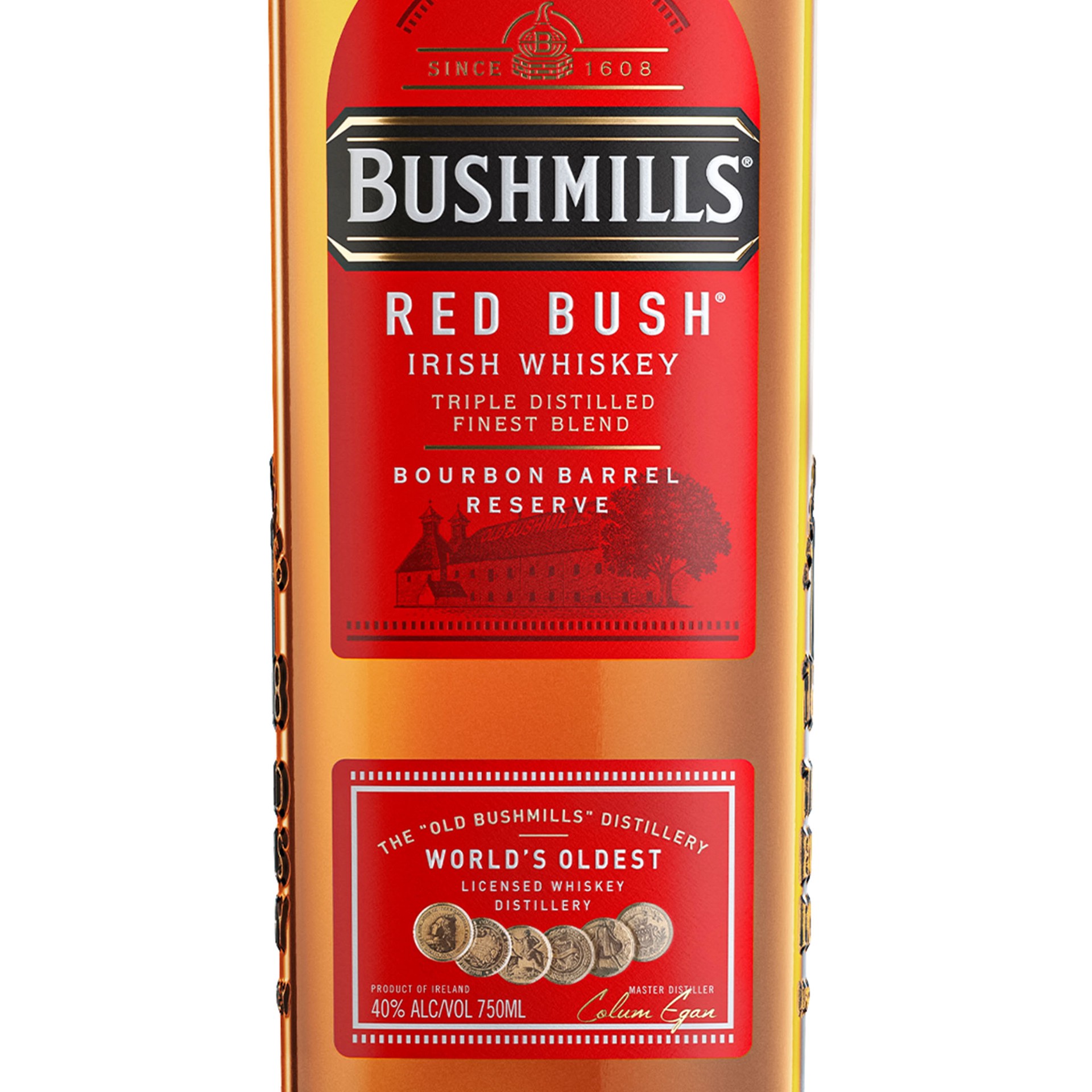 slide 2 of 5, Bushmills Red Bush Irish Whiskey 80 Proof - 750 ml, 750 ml