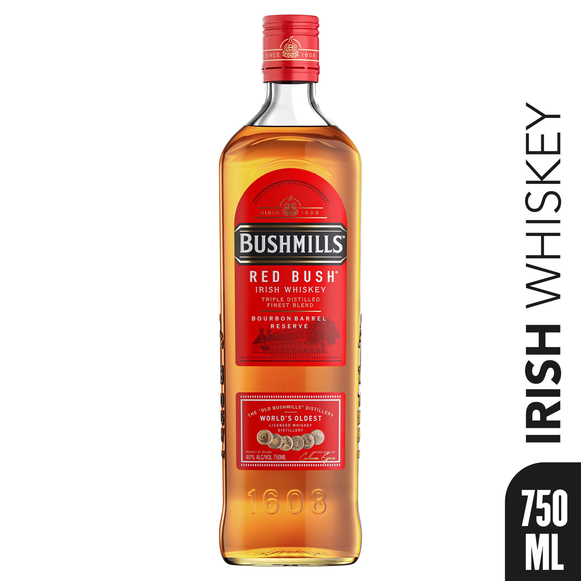 slide 5 of 5, Bushmills Red Bush Irish Whiskey 80 Proof - 750 ml, 750 ml